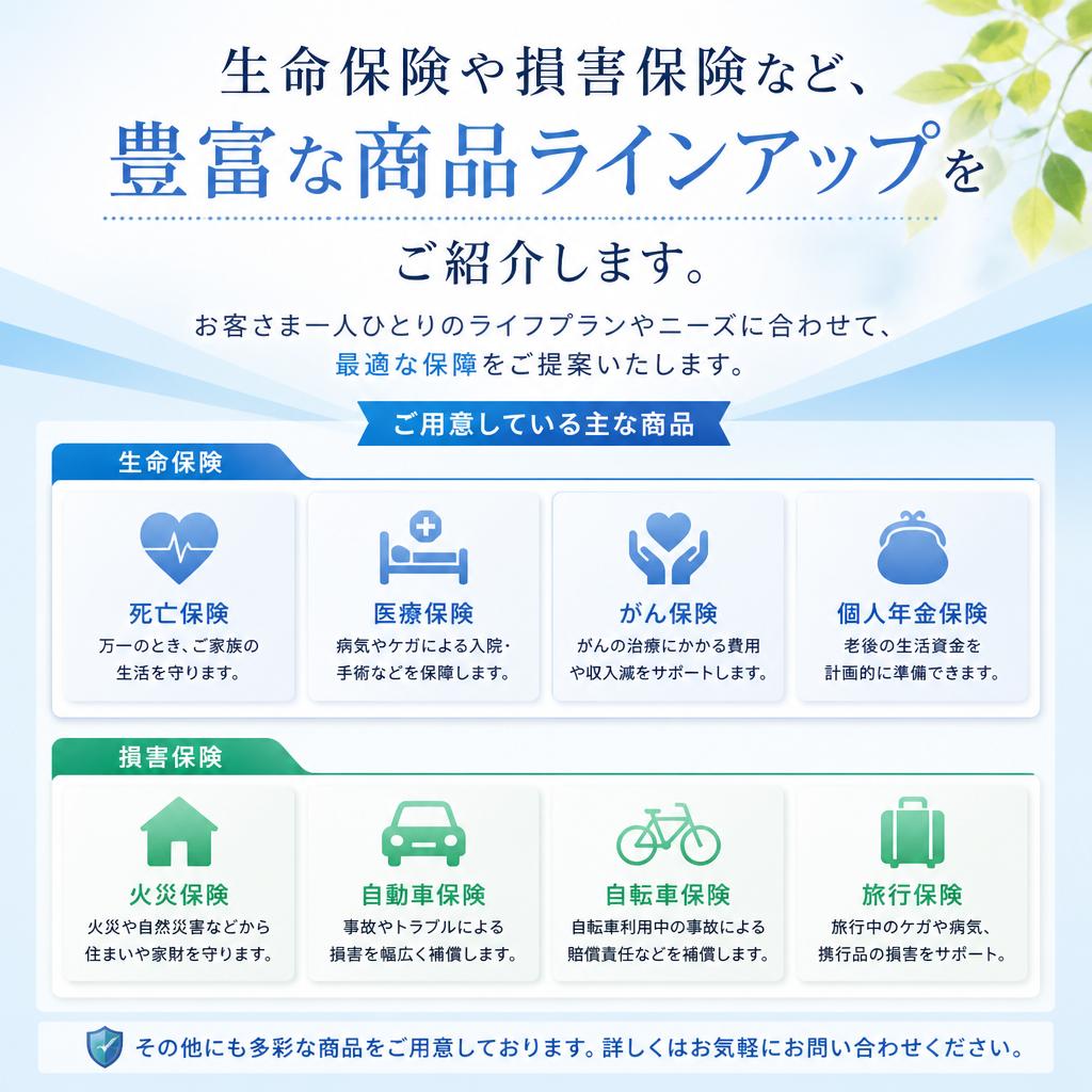 2. 専門家が選ぶ！多種多様な保険商品