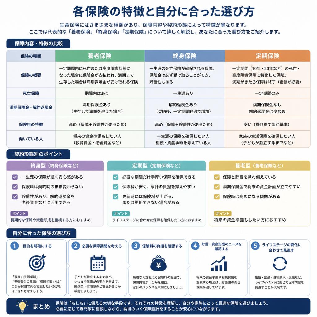 2. 生命保険の主な種類