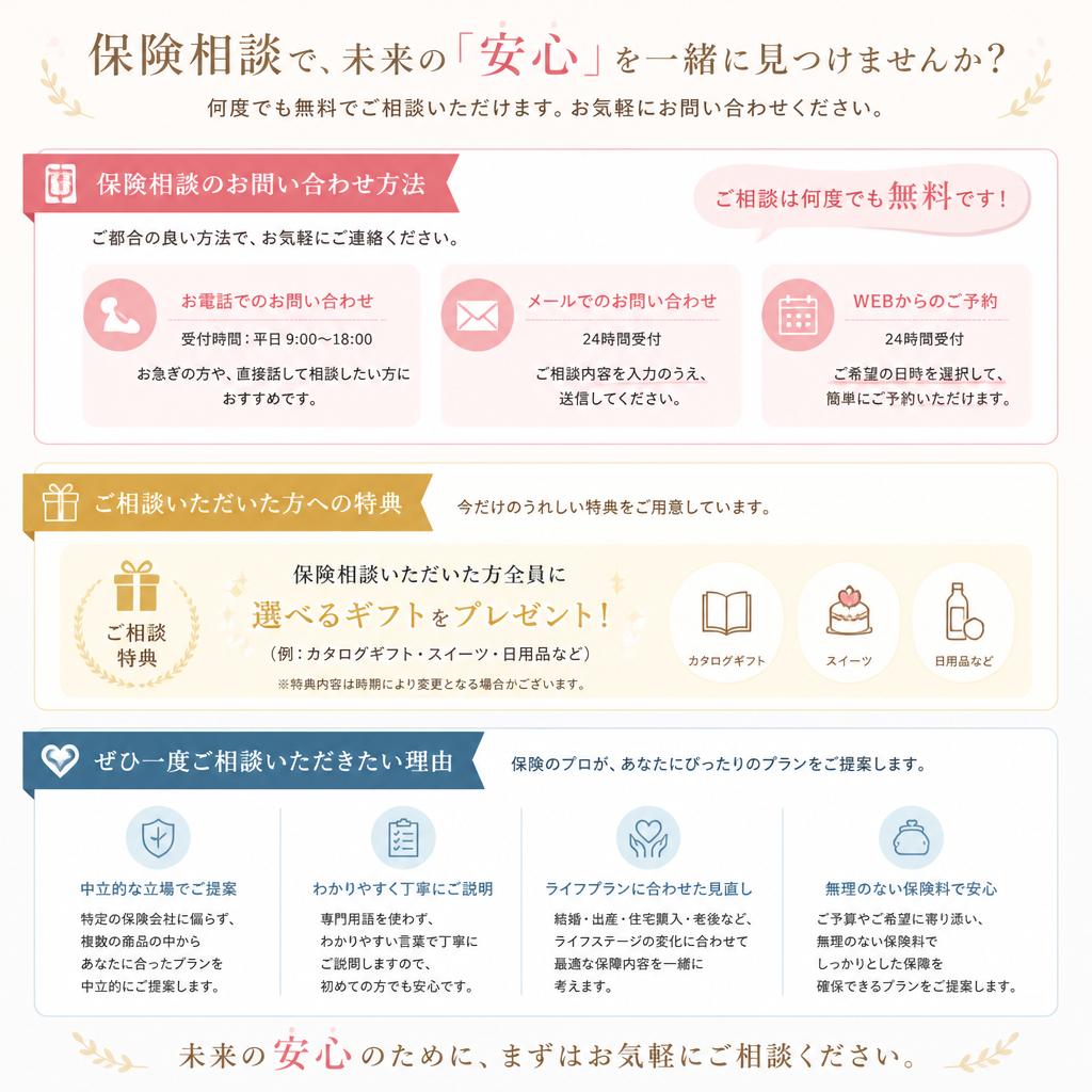 お問い合わせはお気軽に！